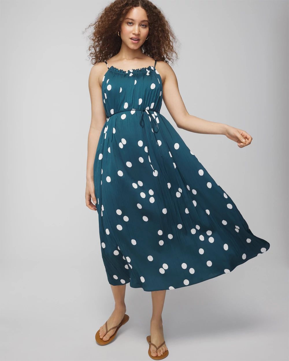 【crinkle crinkle crinkle】monster bra Pleated Tie Midi Bra Dress | Soma